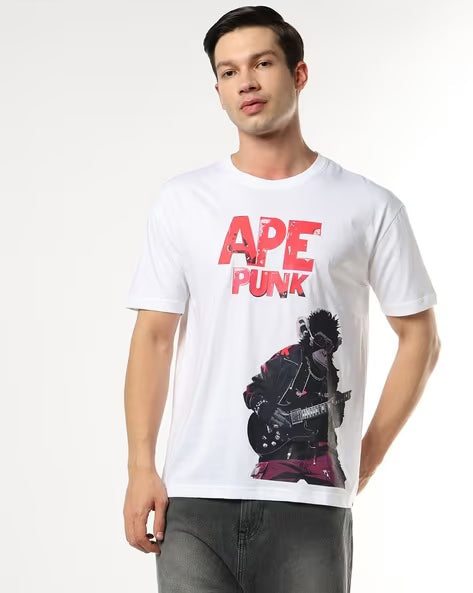 BUDA JEANS CO Men Graphic Print Relaxed Fit T-Shirt