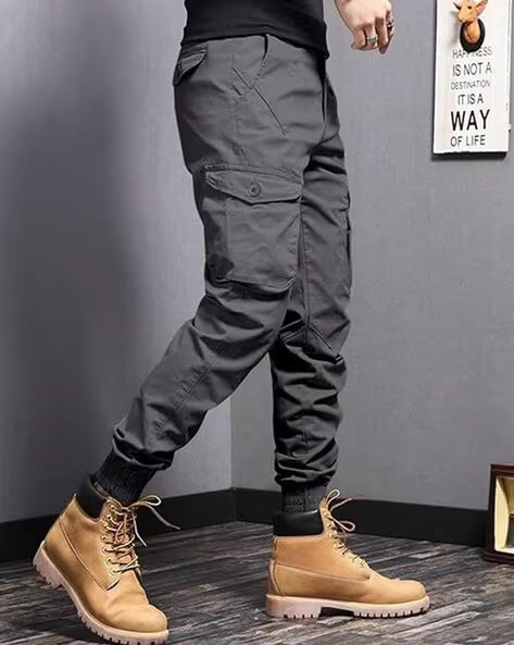 ALPHA TRIBE Men Mid-Rise Relaxed Fit Jogger Pants