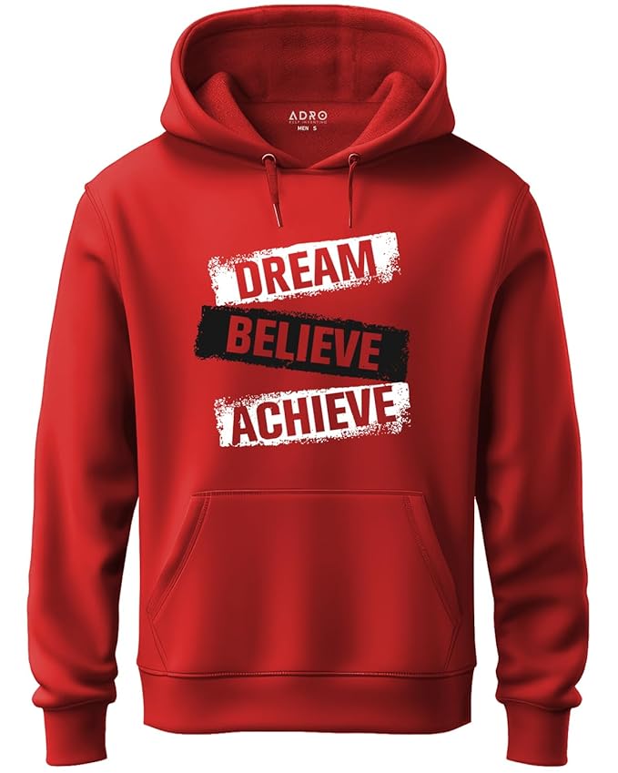 ADRO Men Hooded Fleece Sweatshirt