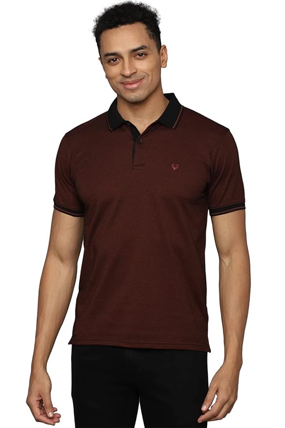 Allen Solly Men's Cotton Solid Regular Fit Polo Shirt