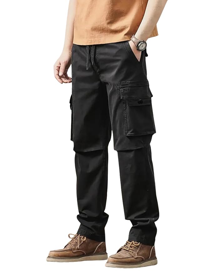 Lymio Men's Regular Fit Low Rise Cargo || Cargo Pants Cotton || Cargos