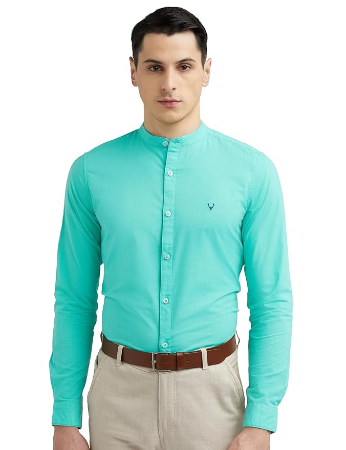 Allen Solly Men Cotton Solid Slim Fit Shirt