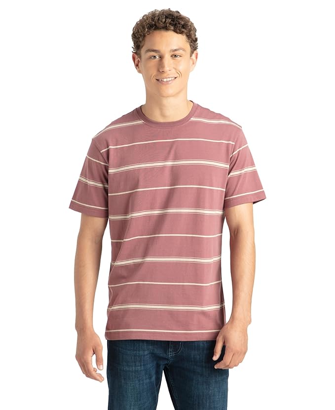 Jockey 2715 Men's Super Combed Cotton Rich Striped Regular Fit Round Neck Half Sleeve T-Shirt