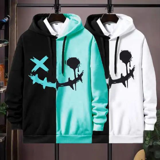 Full Sleeve Color Block Men Sweatshirt